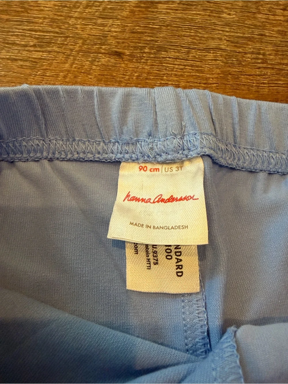 Hanna Andersson Blue Leggings Girls Size 3T Cotton Stretch Pull On Pants